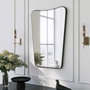 Hanah Home Bella Donna Espejo de Metal Negro